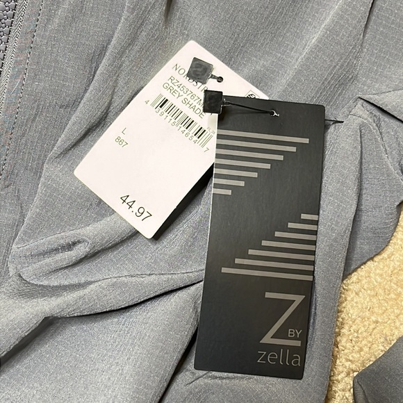 Grey Performance jacket with hood - Picture 6 of 7